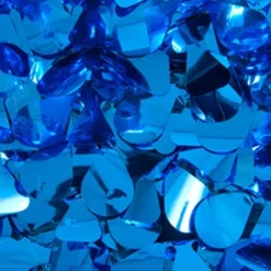 Mardi Gras Spot Metallic Blue Vinyl Petal Paper 30' X 3' (Roll)