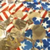 Mardi Gras Spot Metallic Stars & Stripes Petal Paper 30' X 3' (Roll) 2 Mardi Gras Spot Metallic Stars & Stripes Petal Paper 30' X 3' (Roll)