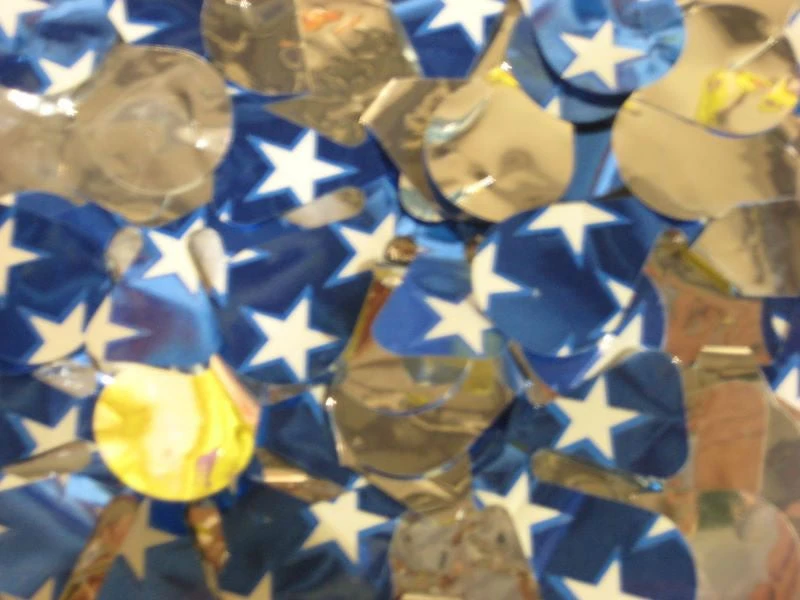 Mardi Gras Spot Metallic Stars Petal Paper 30' X 3' (Roll) 3 Mardi Gras Spot Metallic Stars Petal Paper 30' X 3' (Roll)