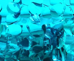 Mardi Gras Spot Teal Metallic Petal Paper 30' X 3' (Roll)