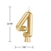- No Manufacturer - Party Supplies Gold "4" Number Candle (Each)
