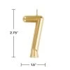 Plush Appeal, LLC Party Supplies Gold "7" Number Candle (Each) 1 Plush Appeal, LLC Party Supplies Gold "7" Number Candle (Each)