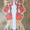 Mardi Gras Spot Earhawts Marching Girl Yard Art Sign (Each) Party Supplies
