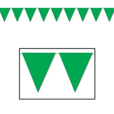 Plush Appeal, LLC Green Pennant Banner 11" X 12" (Each) Plush Appeal, LLC Green Pennant Banner 11" X 12" (Each)