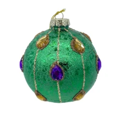 Plush Appeal, LLC 10MM Ornament With Gold Jewels (Each) Party Supplies