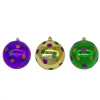 - No Manufacturer - Set Of 3 10CM Plastic Ornaments With Dots (Each) Party Supplies