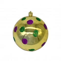 - No Manufacturer - Set Of 3 10CM Plastic Ornaments With Dots (Each) Party Supplies 8 - No Manufacturer - Set Of 3 10CM Plastic Ornaments With Dots (Each) Party Supplies