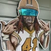 Plush Appeal, LLC Party Supplies Alvin Kamara Door Hanger (Each)