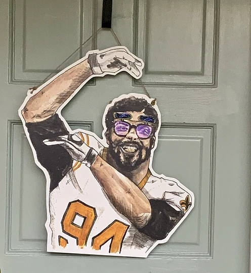 Plush Appeal, LLC Cam Jordan Door Hanger (Each) Party Supplies Plush Appeal, LLC Cam Jordan Door Hanger (Each) Party Supplies