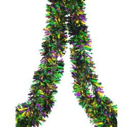 - No Manufacturer - Party Supplies Purple, Green, And Gold Garland 15' X 4" (Each)