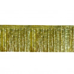 Plush Appeal, LLC Party Supplies 10' X 15" Gold Fringe (Each)