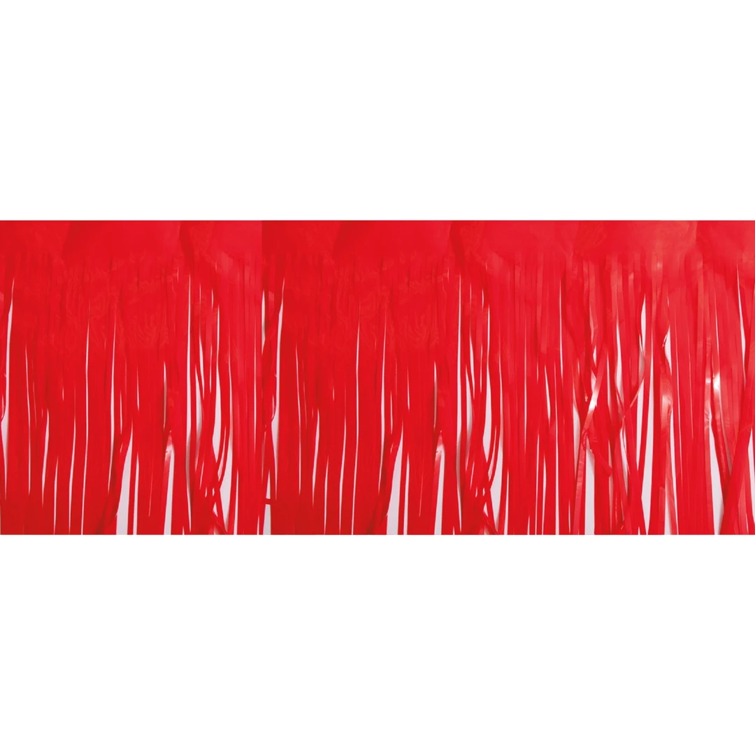 Plush Appeal, LLC 10' X 15" Red Fringe (Each) Party Supplies Plush Appeal, LLC 10' X 15" Red Fringe (Each) Party Supplies