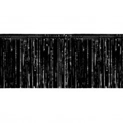 Plush Appeal, LLC 10' X 15" Black Fringe (Each) Party Supplies