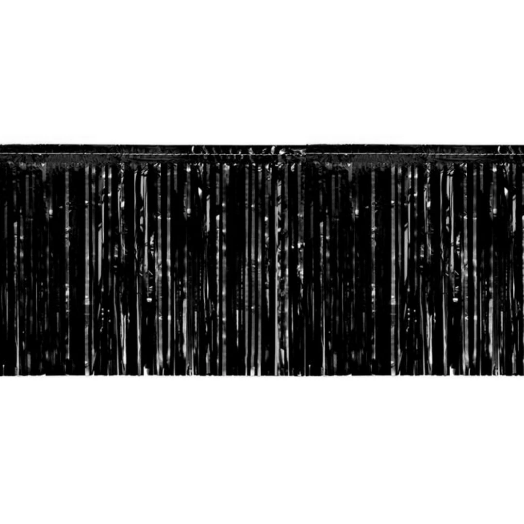 Plush Appeal, LLC 10' X 15" Black Fringe (Each) Party Supplies 3 Plush Appeal, LLC 10' X 15" Black Fringe (Each) Party Supplies