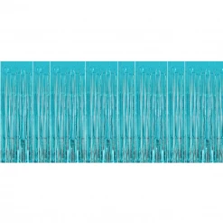 Plush Appeal, LLC 10' X 15" Teal Fringe (Each)