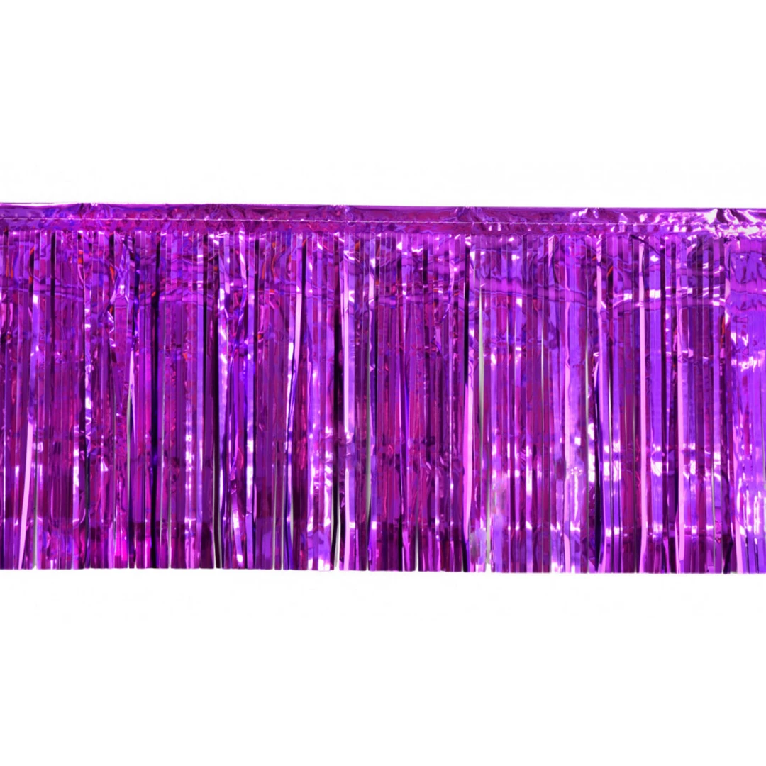 Plush Appeal, LLC 10' X 15" Purple Fringe (Each) Party Supplies 3 Plush Appeal, LLC 10' X 15" Purple Fringe (Each) Party Supplies