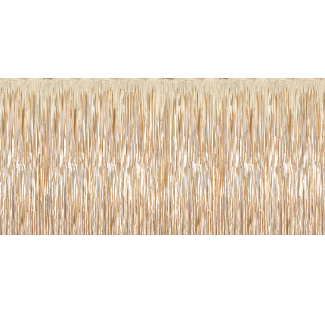 Plush Appeal, LLC Party Supplies 10' X 15" Matte Gold Fringe (Each) 3 Plush Appeal, LLC Party Supplies 10' X 15" Matte Gold Fringe (Each)