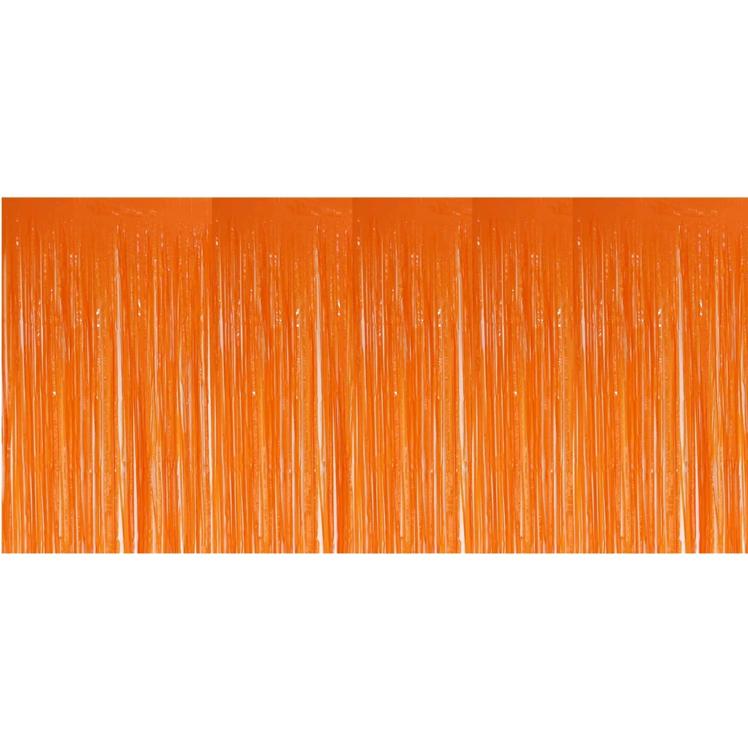 Plush Appeal, LLC 10' X 15" Orange Fringe (Each) Party Supplies 3 Plush Appeal, LLC 10' X 15" Orange Fringe (Each) Party Supplies