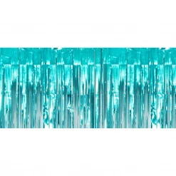 Plush Appeal, LLC Party Supplies 10' X 15" Aqua Fringe (Each)