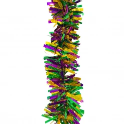 - No Manufacturer - 15' X 4" Holographic Purple, Green, And Gold Garland 15' X 4" (Each) Party Supplies
