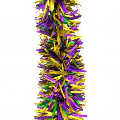 - No Manufacturer - Matte Purple, Green And Gold Jumbo Garland 9' X 10" (Each)