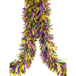- No Manufacturer - Matte Purple, Green And Gold Jumbo Garland 9' X 10" (Each)