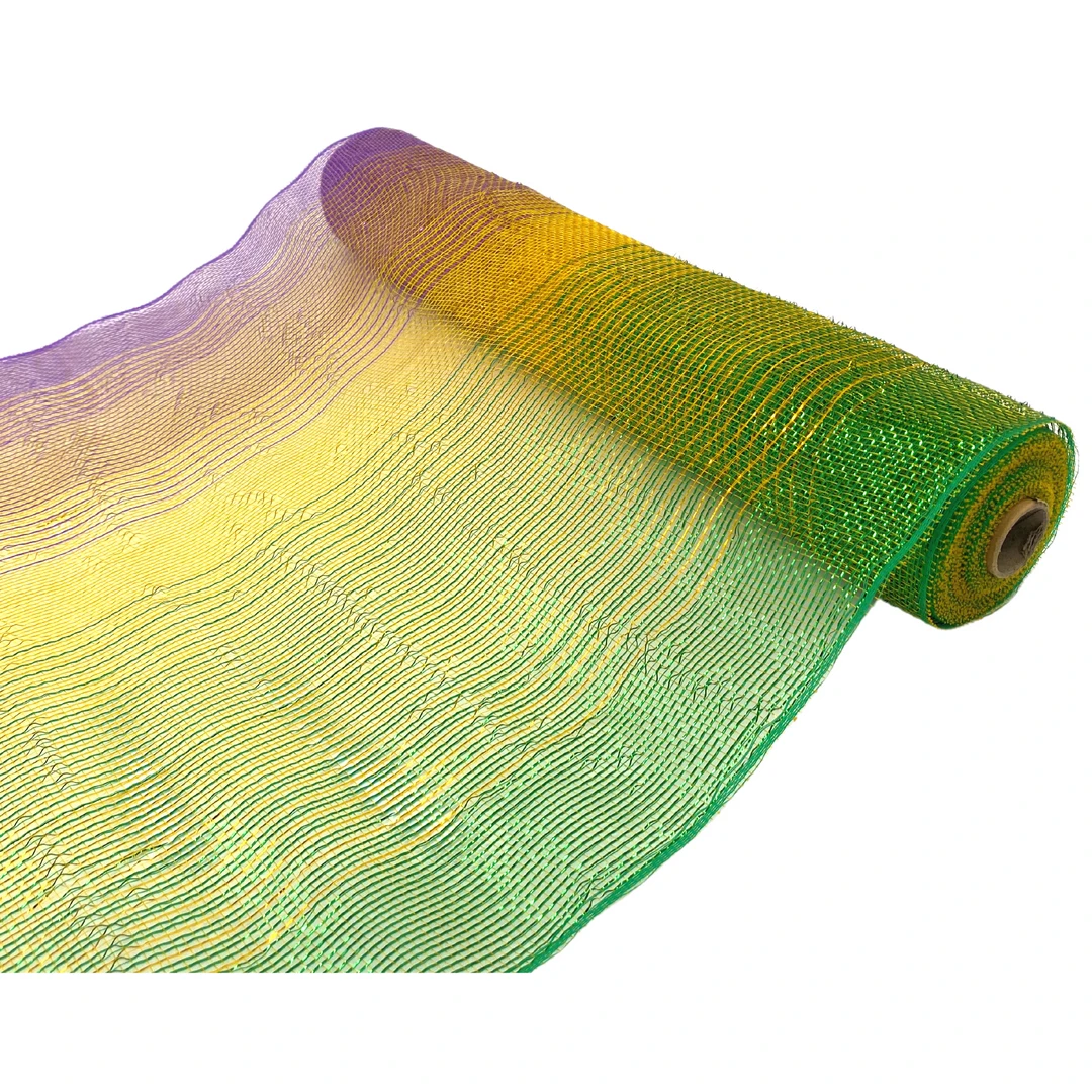 - No Manufacturer - Party Supplies 21"x 10yds Ombre Mardi Gras Mesh (Each) 3 - No Manufacturer - Party Supplies 21"x 10yds Ombre Mardi Gras Mesh (Each)