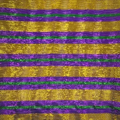 - No Manufacturer - 21"x 10yds Bold Stripe Mardi Gras Mesh (Each) 5 - No Manufacturer - 21