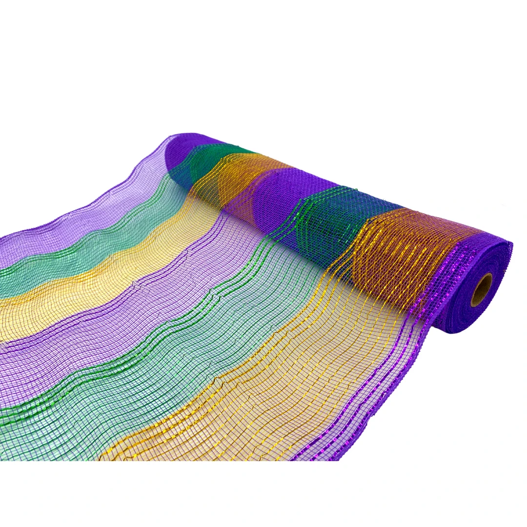 - No Manufacturer - Party Supplies 21"x 10yds Double Colors Mardi Gras Mesh (Each) 3 - No Manufacturer - Party Supplies 21"x 10yds Double Colors Mardi Gras Mesh (Each)