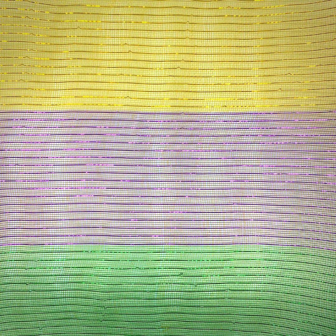 - No Manufacturer - 21"x 10yds Trinity Of Color Mardi Gras Mesh (Each) 4 - No Manufacturer - 21"x 10yds Trinity Of Color Mardi Gras Mesh (Each)