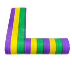 - No Manufacturer - Purple Green And Gold Serpentine Streamers (Each)