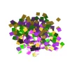 Plush Appeal, LLC Purple Green And Gold Square Confetti (Pack) Party Supplies 2 Plush Appeal, LLC Purple Green And Gold Square Confetti (Pack) Party Supplies
