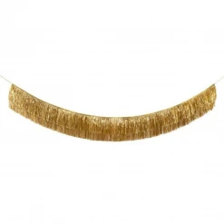 Plush Appeal, LLC Fluffy Gold Tinsel Fringe Garland (Each)