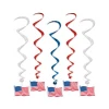 - No Manufacturer - American Flag Whirls (Pack Of 5) Party Supplies
