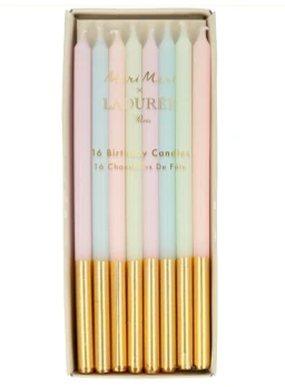 - No Manufacturer - Party Supplies Landuree Paris Gold Leaf Candles (16 Pieces) 3 - No Manufacturer - Party Supplies Landuree Paris Gold Leaf Candles (16 Pieces)