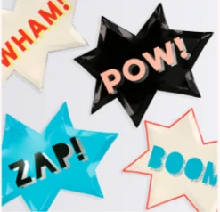 - No Manufacturer - Superhero Plates (Pack Of 8) Party Supplies