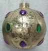 - No Manufacturer - 10MM Gold Ornament With Jewels (Each)