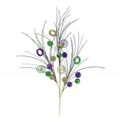 Plush Appeal Party Supplies 43" Purple, Green, And Gold Glitter Spray (Each)