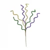 Plush Appeal 35" Purple, Green, And Gold Foil Curly Twig Spray (Each)