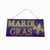 Plush Appeal Party Supplies Mardi Gras Sign - 12.5" X 6" (Each) 2 Plush Appeal Party Supplies Mardi Gras Sign - 12.5" X 6" (Each)