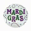 Plush Appeal 12" Glitter Mardi Gras Sign (Each) Party Supplies