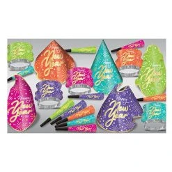 Sale Party Supplies Neon Burst New Year's Eve Assortment For 10 Kit (Each)
