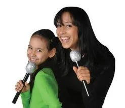 Mardi Gras Spot Toys Glitter Microphone (Each)