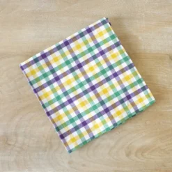 MGSPOT Mardi Gras Gingham Napkin (Each) Tableware