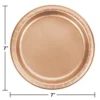 Plush Appeal, LLC 7" Rose Gold Foil Plates (Pack Of 8) Tableware 1 Plush Appeal, LLC 7" Rose Gold Foil Plates (Pack Of 8) Tableware
