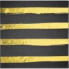 Plush Appeal, LLC Black Velvet With Gold Foil Stamp Luncheon Napkins (Pack Of 16) 2 Plush Appeal, LLC Black Velvet With Gold Foil Stamp Luncheon Napkins (Pack Of 16)