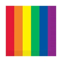 Plush Appeal, LLC Rainbow Luncheon Napkins (Pack Of 16) Tableware