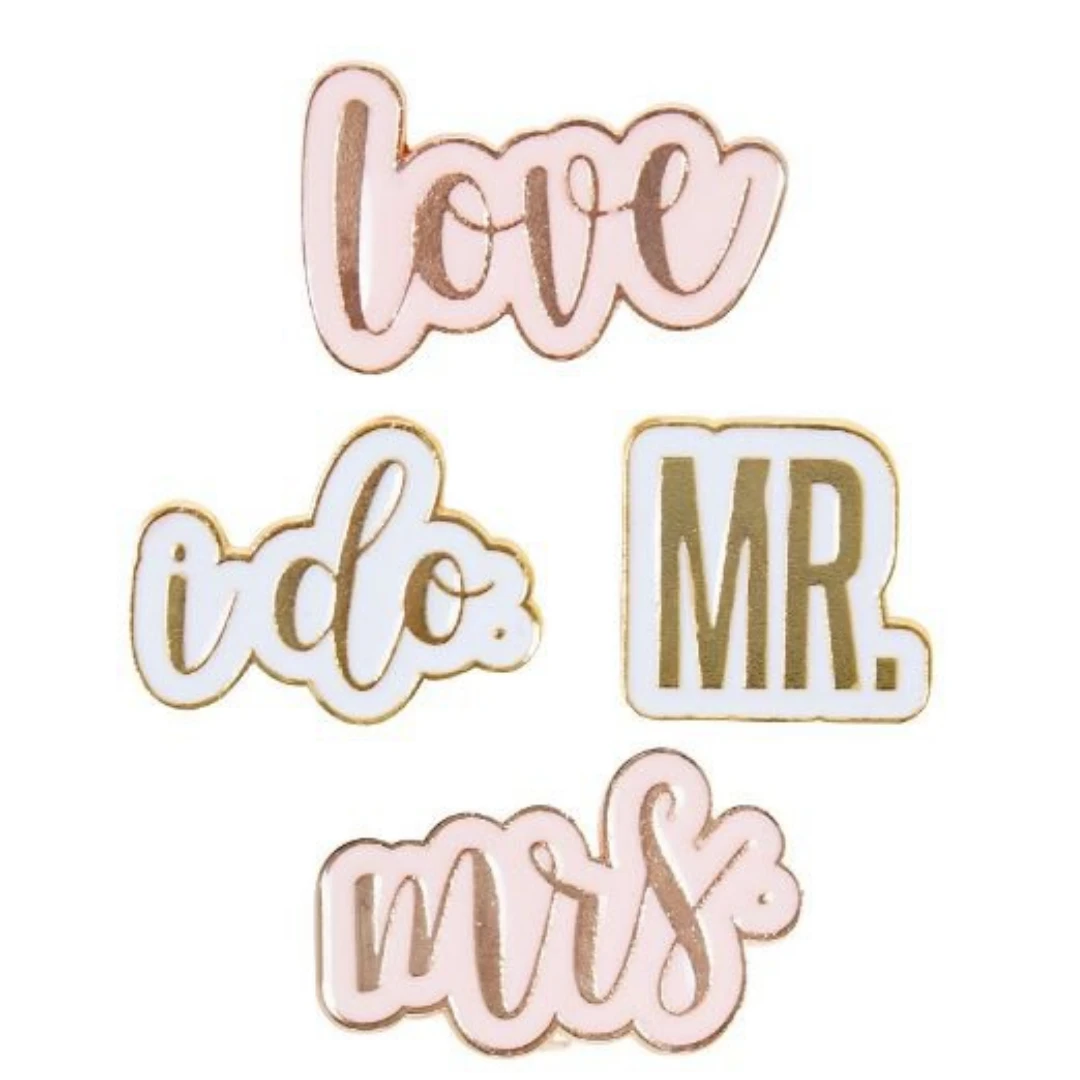 MGSPOT Bridal Drink Charms (4 Pieces) Party Supplies MGSPOT Bridal Drink Charms (4 Pieces) Party Supplies