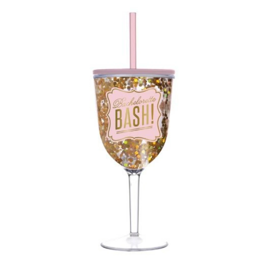 MGSPOT Party Supplies Bachlorette Confetti Wine Glass 13oz (Each) 3 MGSPOT Party Supplies Bachlorette Confetti Wine Glass 13oz (Each)