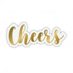 MGSPOT Party Supplies Cheers! Die-Cut Napkins - 6.5" X 5" (Pack Of 16)